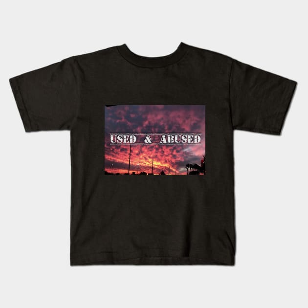 Fire In The Sky Kids T-Shirt by Used & Abused Pod